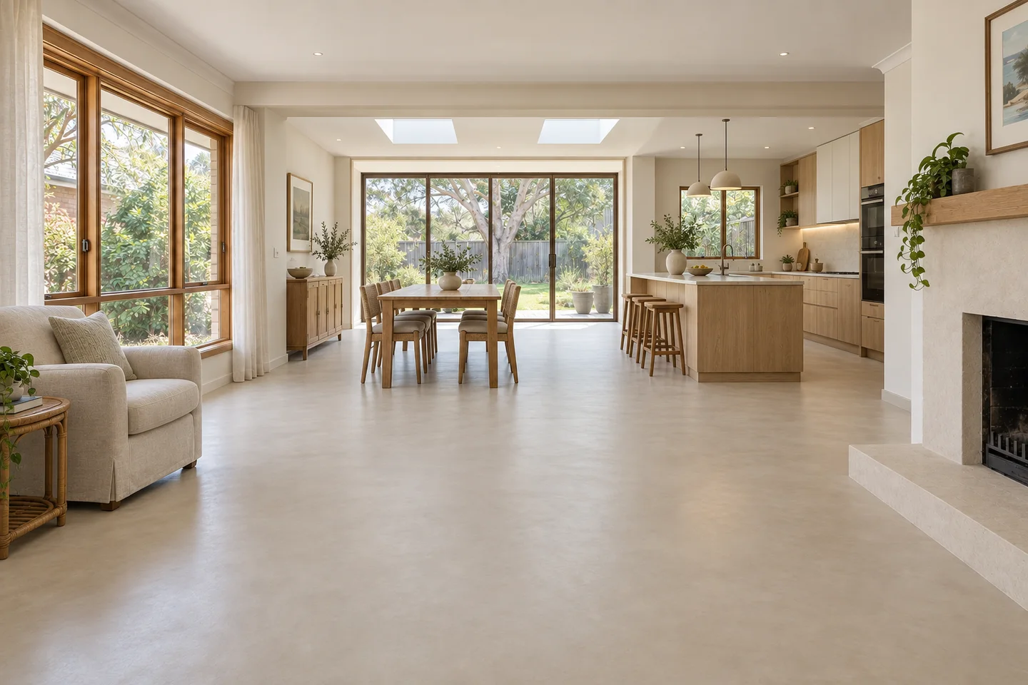 Lux Cement microcement interior project