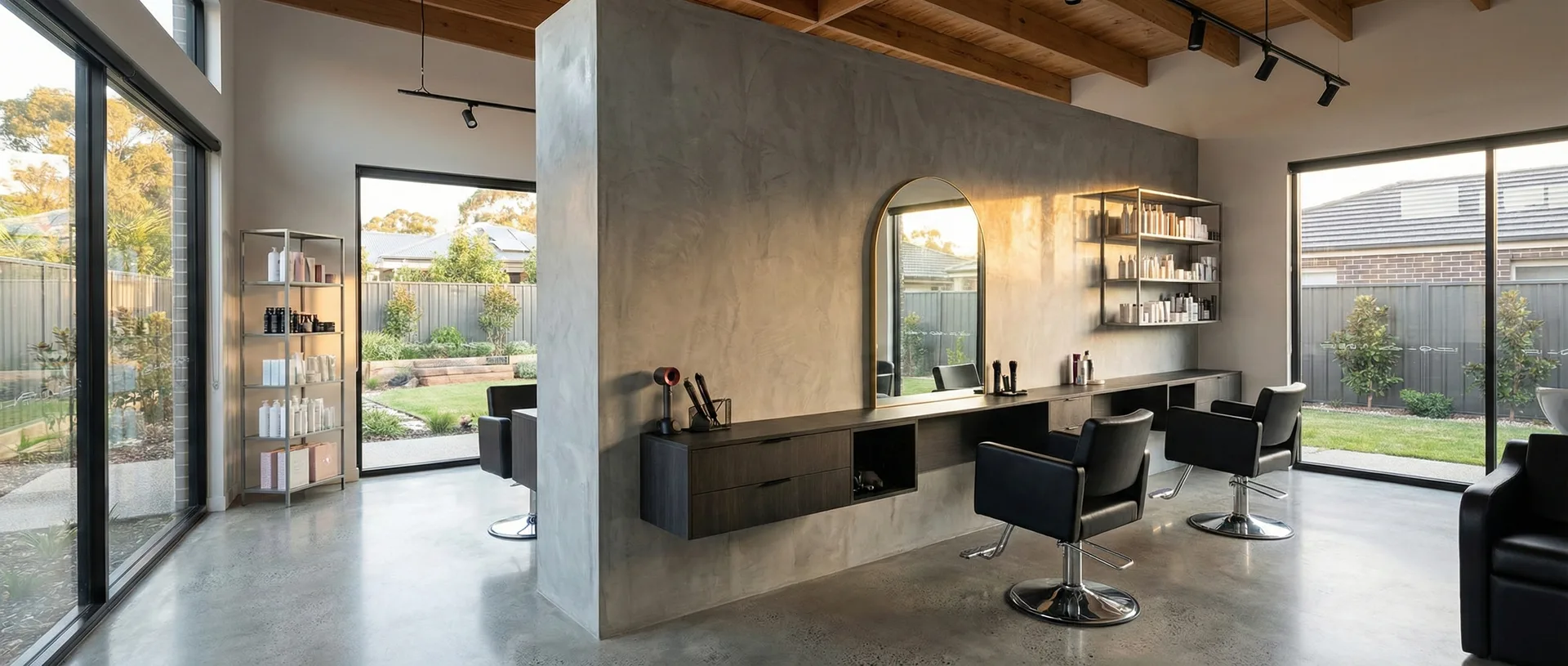 Commercial salon fitout